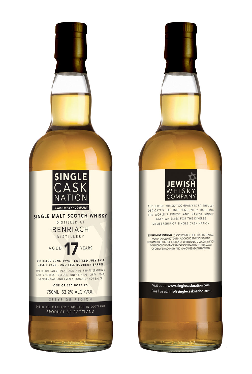 BenRiach 17, Peated, Bourbon Cask - ARCHIVED - Single Cask Nation®