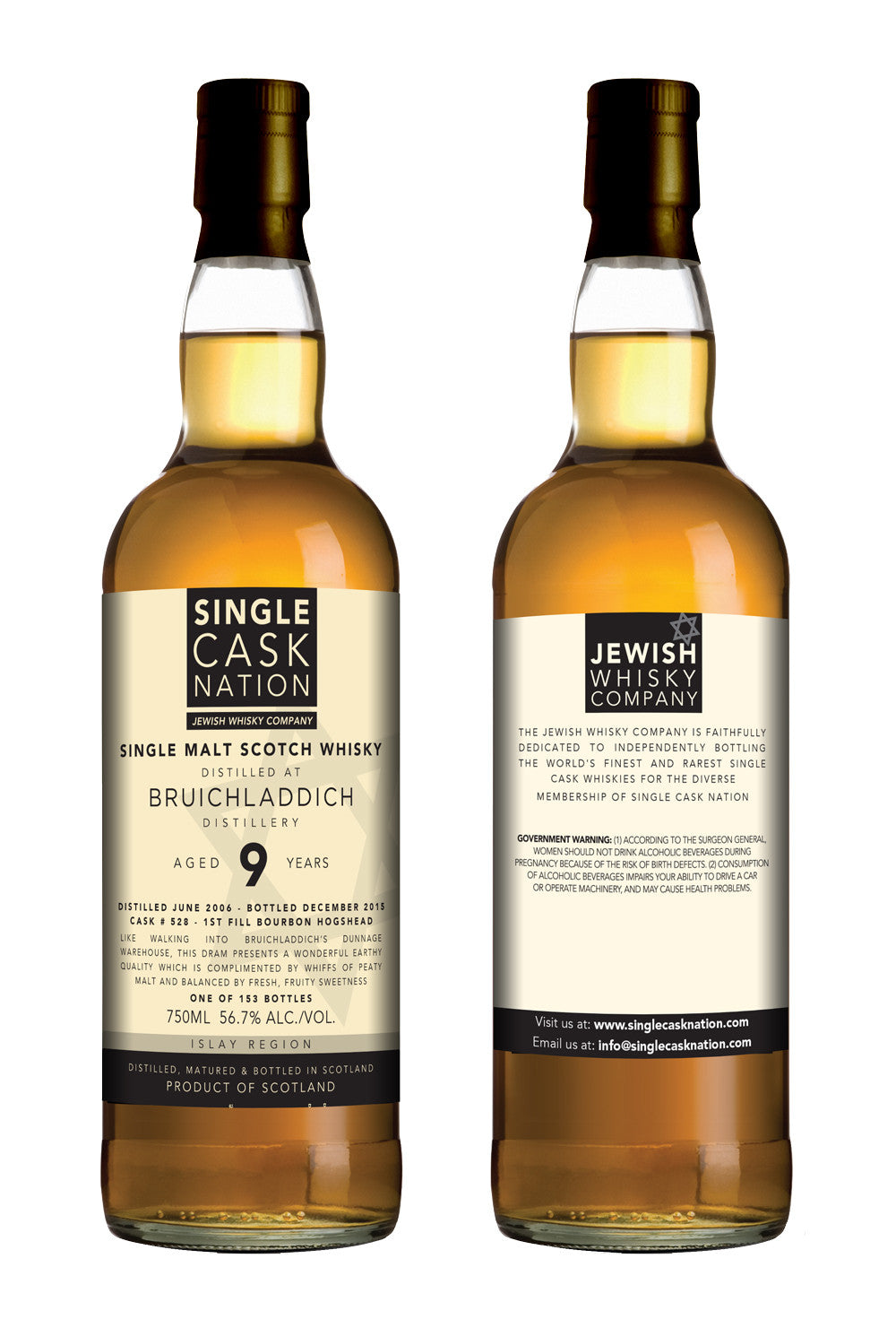 Bruichladdich 9, 1st fill Bourbon Hogshead - ARCHIVED