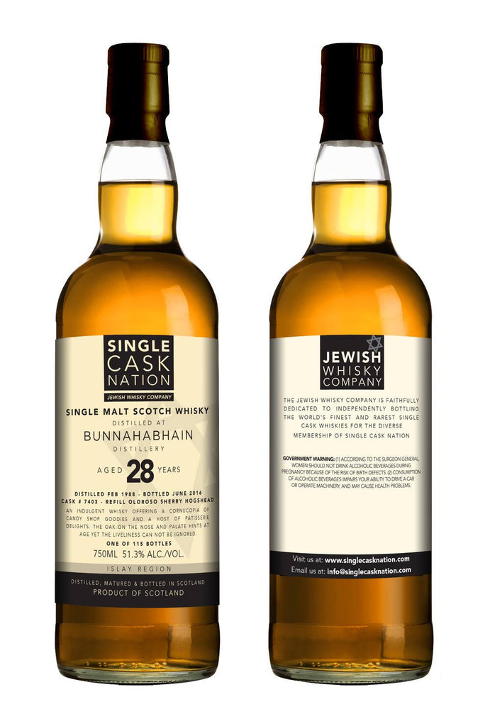 Bunnahabhain 28, Refill Sherry Hogshead - ARCHIVED