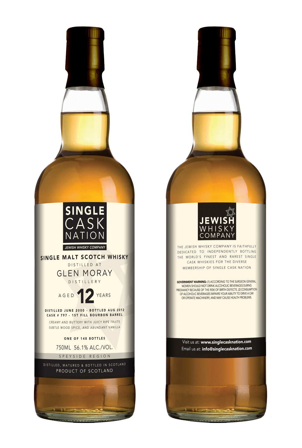 Glen Moray 12, Bourbon Cask - ARCHIVED - Single Cask Nation®