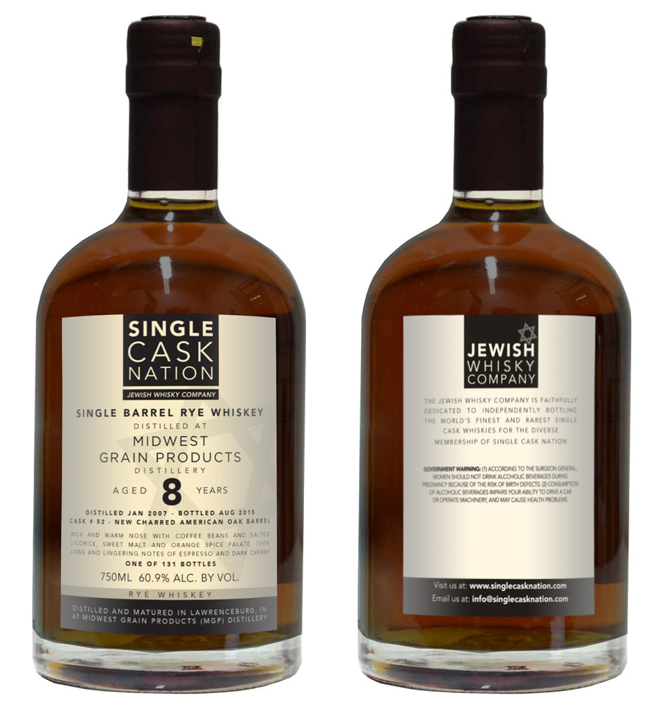 MGP Rye Whisky 8yo - ARCHIVED - Single Cask Nation®