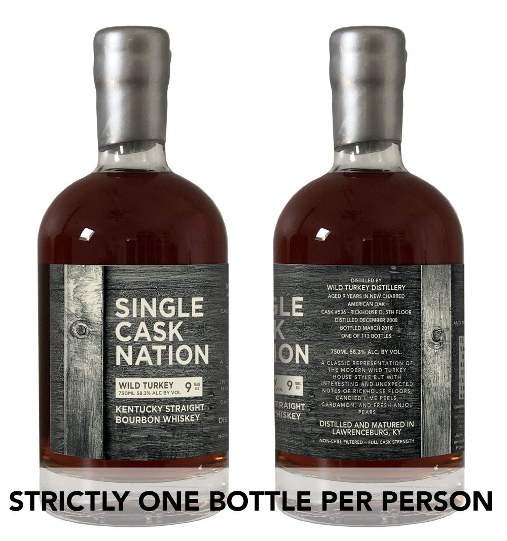 Wild Turkey 9, Cask 536, Rickhouse D - ARCHIVED