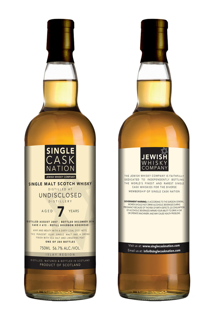 Undisclosed Islay 7, 1st release, 2007 distillate, Bourbon Hogshead - ARCHIVED - Single Cask Nation®