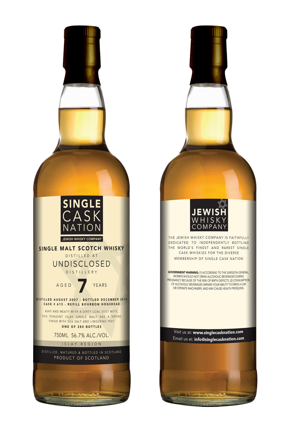 Undisclosed Islay 7, 1st release, 2007 distillate, Bourbon Hogshead - ARCHIVED - Single Cask Nation®